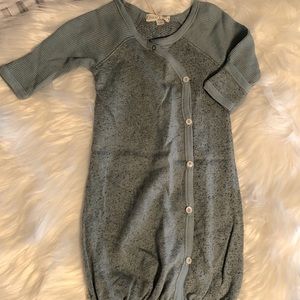 Paige Lauren Super Soft Baby Gown Onesie NWT Green